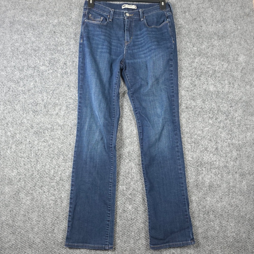 Levi Strauss 505 Straight Leg Women's Jeans‎ Dark Wash Size 10
